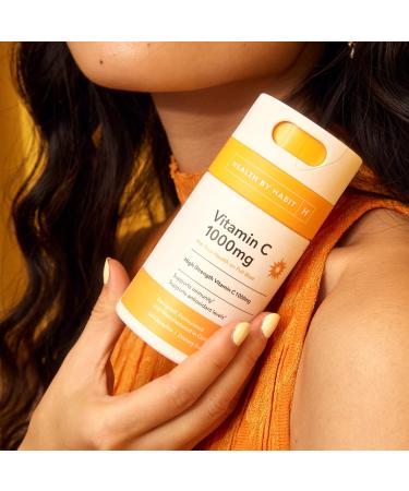 Health By Habit Vitamin C 1000mg Supplement - Antioxidant & Immune Support (60 Capsules) - Buy Online on GoSupps.com