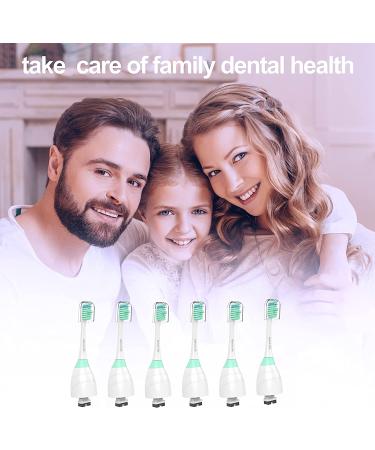 Replacement Toothbrush Heads for Philips Sonicare E-Series - 6 Pack Precision Clean Refills - Buy Online on GoSupps.com