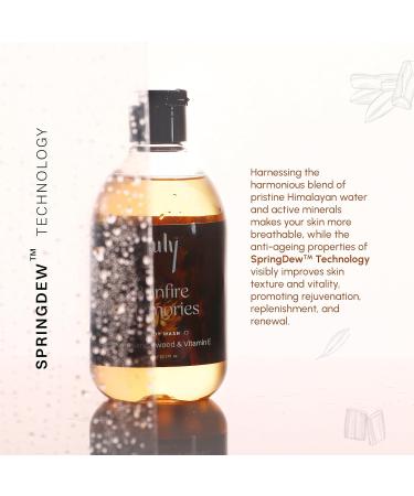 July Bonfire Memories Body Wash 300ml - Oudh & Sandalwood Vitamin E Moisturizer Exfoliating Shower Gel for Men & Women | Long Lasting Fragrance - Buy Online on GoSupps.com