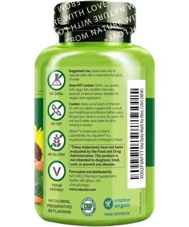 NATURELO One Daily Multivitamin for Men - 120 Vegetarian Capsules | Superior Nutrition & Minerals - Buy Online on GoSupps.com