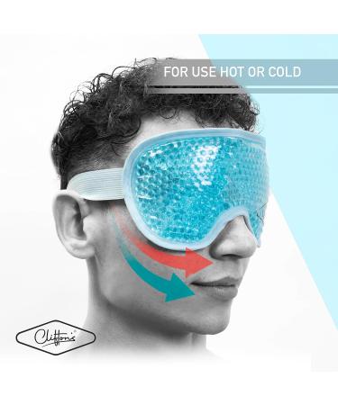 CLIFTON'S Reusable Gel Eye Mask Hot Cold Therapy Headache Migraine Sinus Pain Stress Tension Relief Tired Dry Eyes Beauty Relax Sleep Remedy - Buy Online on GoSupps.com