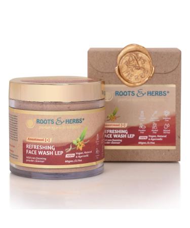 ROOTS AND HERBS Ayurvedic Face Wash Lep - 100% Vegan Anantmool Refreshing Facial Cleanser (2.11oz) | Natural Non-Foaming Treatment for Radiant Skin - Buy Online on GoSupps.com