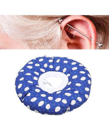 Comfortable Ear Pain Relief Cushion for Side Sleepers - Blue Cotton Earrage Cushion for Ear Hole Piercing | 11.4 inches - Buy Online on GoSupps.com