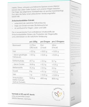 Buy Artichoke Dragees 0.09 kg - Premium Quality International Shipping | Gourmet Snacks Online - Buy Online on GoSupps.com