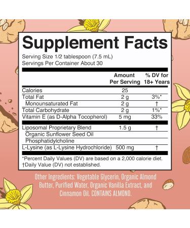 Buy Vegan Lysine Supplement by MaryRuth's - 500mg Ultra Absorption for Immune & Collagen Support | Non-GMO Gluten-Free 30 Servings - Buy Online on GoSupps.com