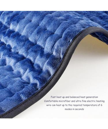 Alomejor Electric Blanket - Timer Heating Pad with Automatic Shut-off | Cozy Blue Design for Living Room | International Shipping Available - Buy Online on GoSupps.com