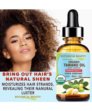 Botanical Beauty Organic TAMANU OIL 100% Pure Natural VIRGIN UNREFINED Cold-Pressed Carrier Oil 2 Fl oz 60 ml for Face Skin Body Hair Lip Nails. Rich in Vitamin E Vitamin C - Buy Online on GoSupps.com