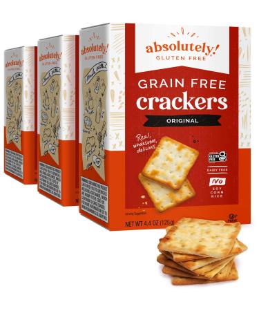 Absolutely Gluten Free Original Crackers, 4.4 Ounce (Pack of 3) Original 4.4 Ounce (Pack of 3)