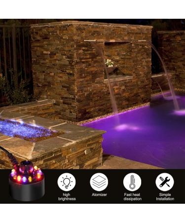 Folceretsc Mist Maker Indoor Fountain Mister Foggers Small Pond Fog Machine Atomizer Air Humidifier for Halloween Christmas - Buy Online on GoSupps.com