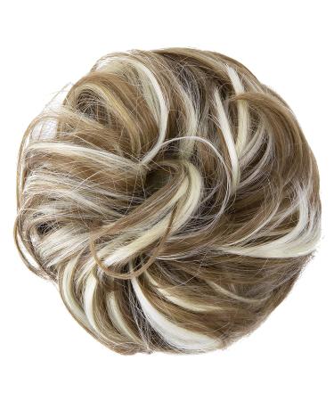JJStar Hair Part with Rubber Band - Big Bun Hair Tie & Extensions for Women | Messy Bun Hairstyles in Green Brown & Beach Blonde - Buy Online on GoSupps.com