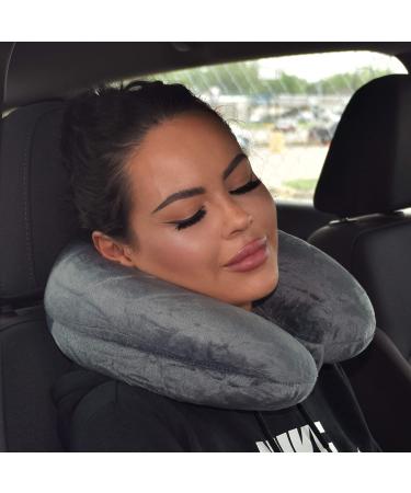 Feather Soft Microfiber Neck Pillow - Charcoal Adult - Shop the Best! - Buy Online on GoSupps.com
