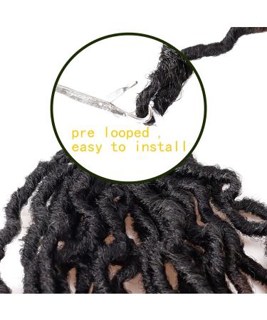 14 Inch Goddess Faux Locs Crochet Hair 6 Packs/Lot - Soft Gypsy Locs Wavy Crochet Braids Dreadlocks - 3 Tone Curly Wavy Twist Braiding Hair Extensions - African Roots Braid - 1B/99j/530 - Buy Online on GoSupps.com