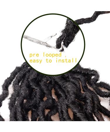 18 Goddess Faux Locs Crochet Hair - 6 Packs Gypsy Wavy Dreadlocks - 3 Tone Curly Braiding Extensions (#1B3027) | Soft & Lightweight - Buy Online on GoSupps.com