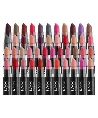 NYX Matte Lipstick in Merlot - Plum Red Shade | Long-Lasting Lip Color - Buy Online on GoSupps.com