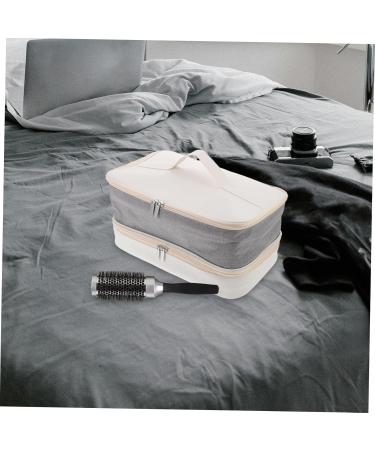 Mikinona Travel Storage Bag Curling Iron Hair Curlers Tote Bag Organizer Hairdryer Toolkit White Hair Dryer - Buy Online on GoSupps.com