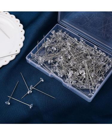 200 Pieces 1.5 Inch Crystal Diamond Head Pins for Corsages and Wedding Decorations - Buy Online on GoSupps.com
