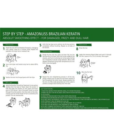 Amazonliss Keratin Hair Treatment Kit - 2.03 Fl Oz x 3 - Hair Straightening & Smoothing Treatment - Keratin Para Alisar el Pelo - Buy Online on GoSupps.com