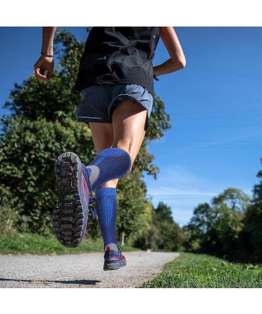4 Pairs Compression Socks 20-30 mmHg for Men and Women | Black Blue White Red | XXL-3XL - Buy Online on GoSupps.com