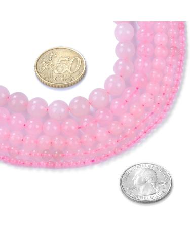 Rose Quartz 10mm Natural Stone Beads - Crystal Energy for Jewelry Making - 1 Strand (15 Beads) - Buy Online on GoSupps.com