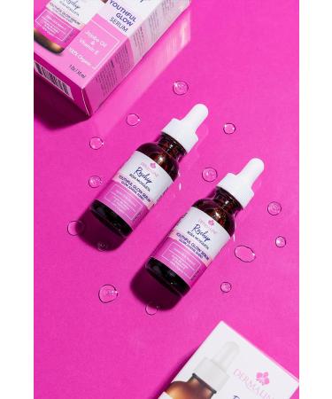 Dermaline Organic Rosa Mosqueta Rosehip Seed Oil Serum - 100% Pure Virgin Blend for Face with Jojoba Oil and Vitamin E - Buy Online on GoSupps.com