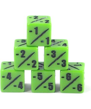 Venom Green Premium MTG -1/-1 Counter Dice Set with D10 Poison Spin Down by Hedral - Buy Online on GoSupps.com