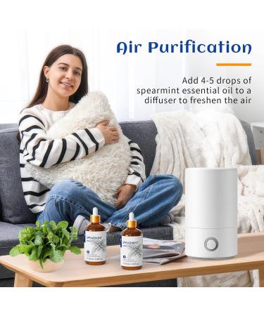 HIQILI 100ML Spearmint Essential Oil & 30ML Bitter Peach Fragrance Oil for DIY Diffuser - Buy Online on GoSupps.com