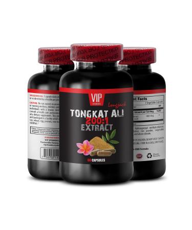 VIP Supplements Malaysian Ginseng eurycoma longifolia - TONGKAT ALI Extract 200:1 400 MG Eurycoma longifolia - Energy Booster for Women and