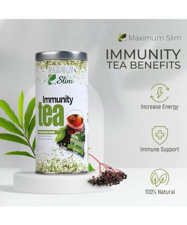 Maximum Slim Immunity Tea - Elderberry Eucalyptus Ginger - Buy Online on GoSupps.com