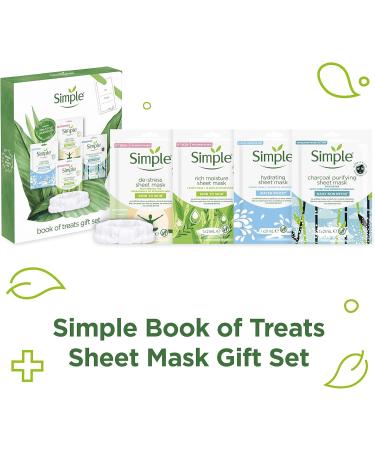 Simple Book of Treats Gift Set with a spa-style headband and face mask perfect set of gifts for her 4 piece - Buy Online on GoSupps.com