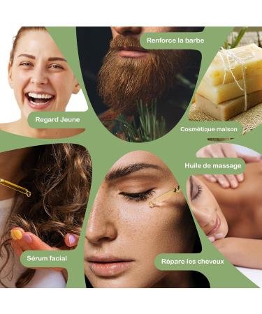 Huile Contour des Yeux Soin Visage et Cheveux Jojoba Bio - Bienfaits Incomparables Hydratant D maquillant Waterproof Cheveux Anti-Acn ique R gule S bum Peau Grasse Baume L vres 1000 ml - Buy Online on GoSupps.com