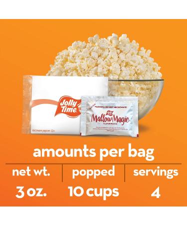 JOLLY TIME Sweet Microwave Popcorn Gluten Free Non-GMO 4 Pack (Mallow Magic 2ct Boxes) 3 oz x 8 - Buy Online on GoSupps.com