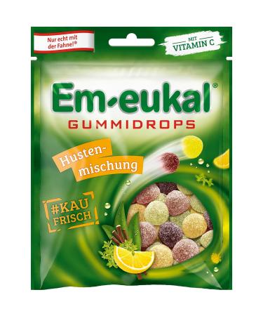 Em-eukal Gummidrops Cough Mix with Vitamin C - Herbal Fresh Sugar-Containing 20x90g | International Shipping Available - Buy Online on GoSupps.com