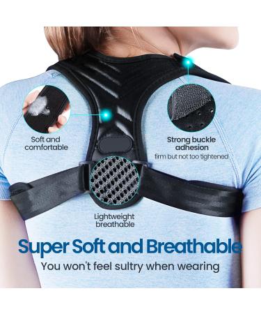 Teanpac Back Braces Posture Corrector For Women & Men Back Brace Adjustable Straightener for Mid Upper Back Support for Neck Back & Shoulder - Buy Online on GoSupps.com