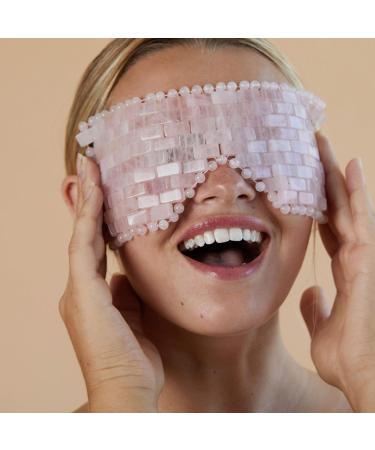 Skin Gym Rose Quartz Eye Mask - Soothing Anti-Aging Depuffing & Wrinkle Relief for Stress & Fatigue - Shop Internationally - Buy Online on GoSupps.com
