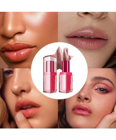 Long-lasting glossy lipstick - makeup lipstick moisturizing lip balm for glitter lipstick waterproof cosmetics long-lasting party lipstick - Buy Online on GoSupps.com