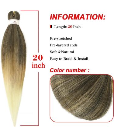 Beyond Beauty 8 Packs Black Pre Stretched Braiding Hair Synthetic Yaki EZ Braiding Coi Leray Braids Knotless Braiding Hair Extensions Pre Stretched Hot Water Setting Crochet Braids 20Inch(1B-27-613) 8Packs--20Inch T1B-27-613 - Buy Online on GoSupps.com