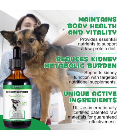 Kidney Support Drops for Dogs and Cats 60ml for Healthy Kidney Function in Cats and Dogs Natural Herbal Supplements Increase Immunity (Dogs) - Buy Online on GoSupps.com