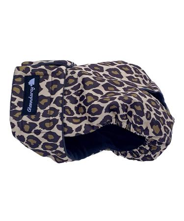 Glenndarcy Female Dog Diapers - Waterproof Fabric (Size XXL Pants only Leopard) Leopard XXL Pants only