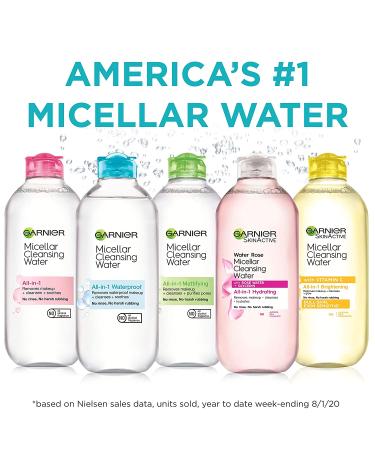 Buy Garnier SkinActive Rose Micellar Cleansing Water 13.5 fl oz - Gentle Cleanser with Rose Water & Glycerin - Buy Online on GoSupps.com