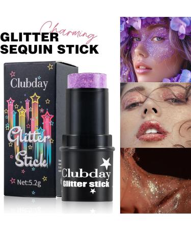 INTEROOKIE Glitter Eyeshadow Stick - 8 Shiny Colors Multifunctional Face Makeup for Stage Performance and Daily Wear (6) - Buy Online on GoSupps.com