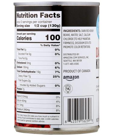 Happy Belly Dark Red Kidney Beans 15oz - Premium Quality Amazon Brand - Buy Online on GoSupps.com