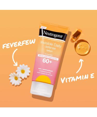 Neutrogena Invisible Daily Defense Sunscreen Lotion SPF 60+ | 3 fl oz - Ultimate UV Protection - Buy Online on GoSupps.com
