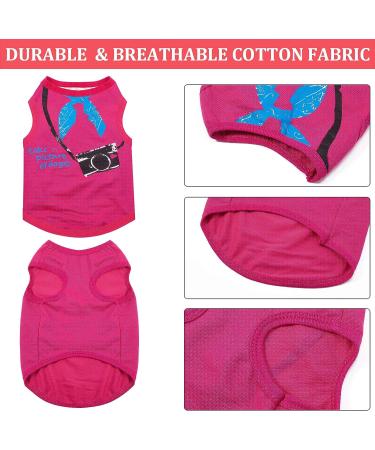 9 Pieces Printed Pet Shirts Dog T-Shirts Summer Pet T Shirt Cute Dog T Shirts Soft Breathable Dog Sweatshirt for Small Medium Dogs Puppy Cats (Small) - Buy Online on GoSupps.com