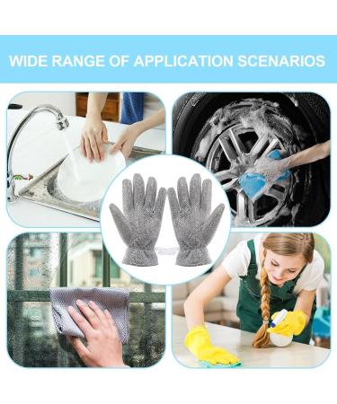 Kitchen Gloves for Washing Dishes | Anti-slip Household Waterproof Cleaning Gloves - 30cm Padded Dish Gloves for Dishwashing Car Washing Window Cleaning - Buy Online on GoSupps.com