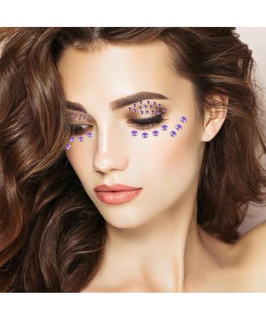 2000pcs Flat Back Rhinestones 5 Mixed Sizes Round Resin AB Rhinestones - Dark Amethyst AB for Nail Art & DIY Crafts | Blinginbox - Buy Online on GoSupps.com