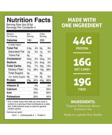 Organic Edamame Spaghetti Pasta - High Protein, Keto-Friendly, Gluten-Free Vegan Noodles - 8 oz (1 Pack) - Buy Online on GoSupps.com