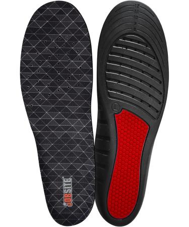 JOB SITE Therapeutic Massaging Gel Insoles for Women 6-11 | Comfort & Support Fight Fatigue Sweat & Odor | Trim to Fit Multicolor - Buy Online on GoSupps.com