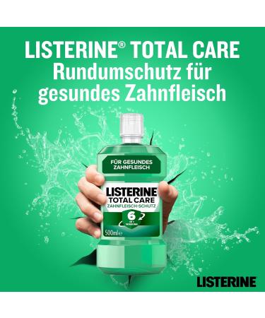 Shop Listerine Total Care Gear Protection 6 x 500ml Antibacterial Mouthwash | 6-in-1 Gum Health & Fresh Breath | International Shipping Available - Buy Online on GoSupps.com