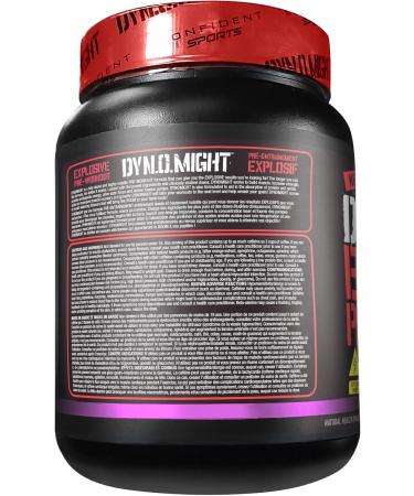 CONFIDENT SPORTS - DYNOMIGHT Fully Dosed - EXPLOSIVE Pre-Workout Maximum Absorption Formula - GRAPE RUSH - 420 Gram 20 Servings - Buy Online on GoSupps.com