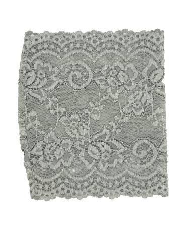 Picc Line Lace Sleeve Cover for Chemo Diabetes Freestyle Libre (SILVER GREY 6.25" LONG)